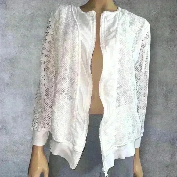 Blanco women’s cotton long sleeve full zip 100% cotton top size L - Picture 8 of 10